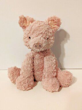 Jellycat London Fuddlewuddle Pig Plush 9" Pink Soft Stuffed Piglet Lovey Retired